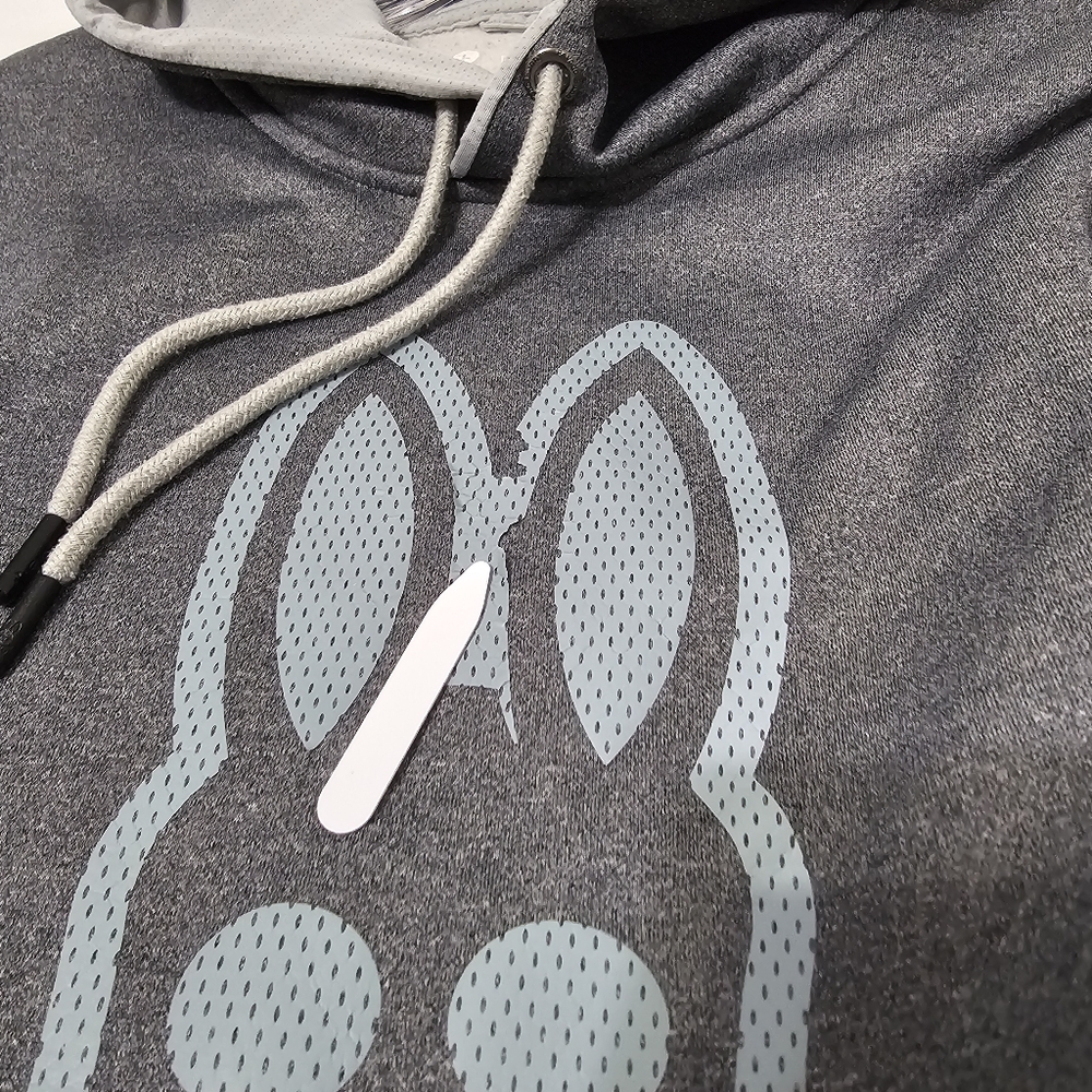 Psycho Bunny Gray Pullover Hoodie Logo Graphic Size L - Picture 5 of 6